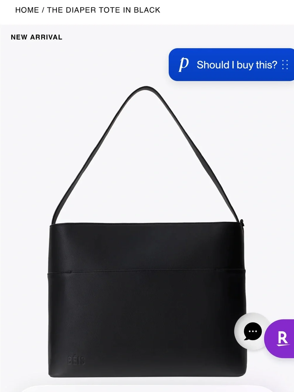 BEIS handbag first